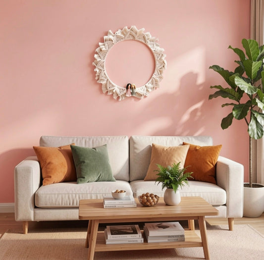 Muñecas de Macramé Decoración en Aro - "Dulzura Artesanal"