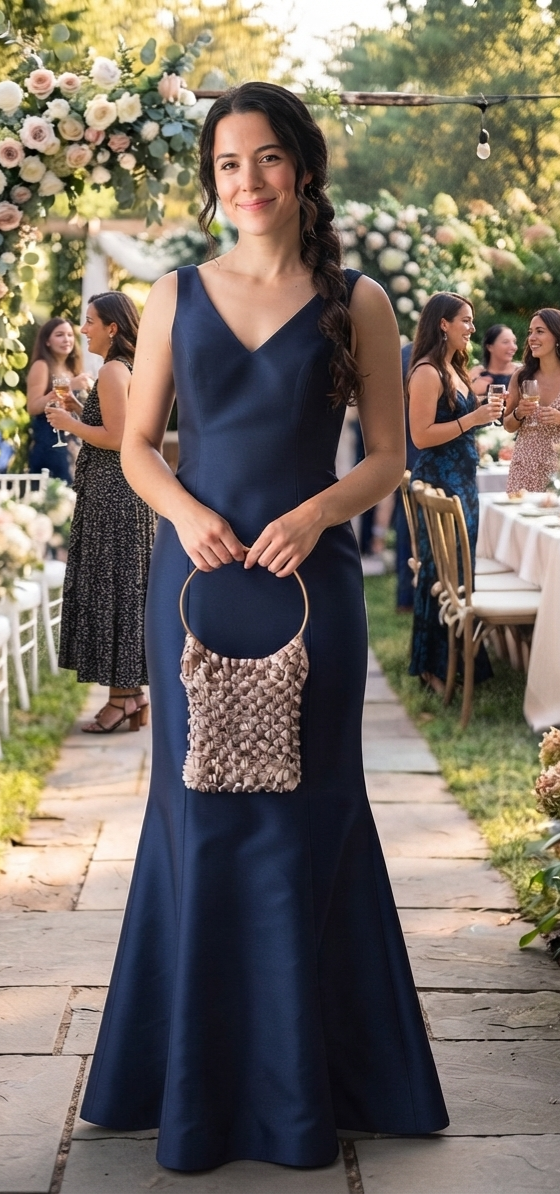 Bolso de Macramé de Satén – Bolso de Mano Artesanal de Fiesta
