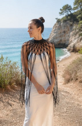 Capa de Macramé Estilo Boho – Artesanal | FTV Macramé
